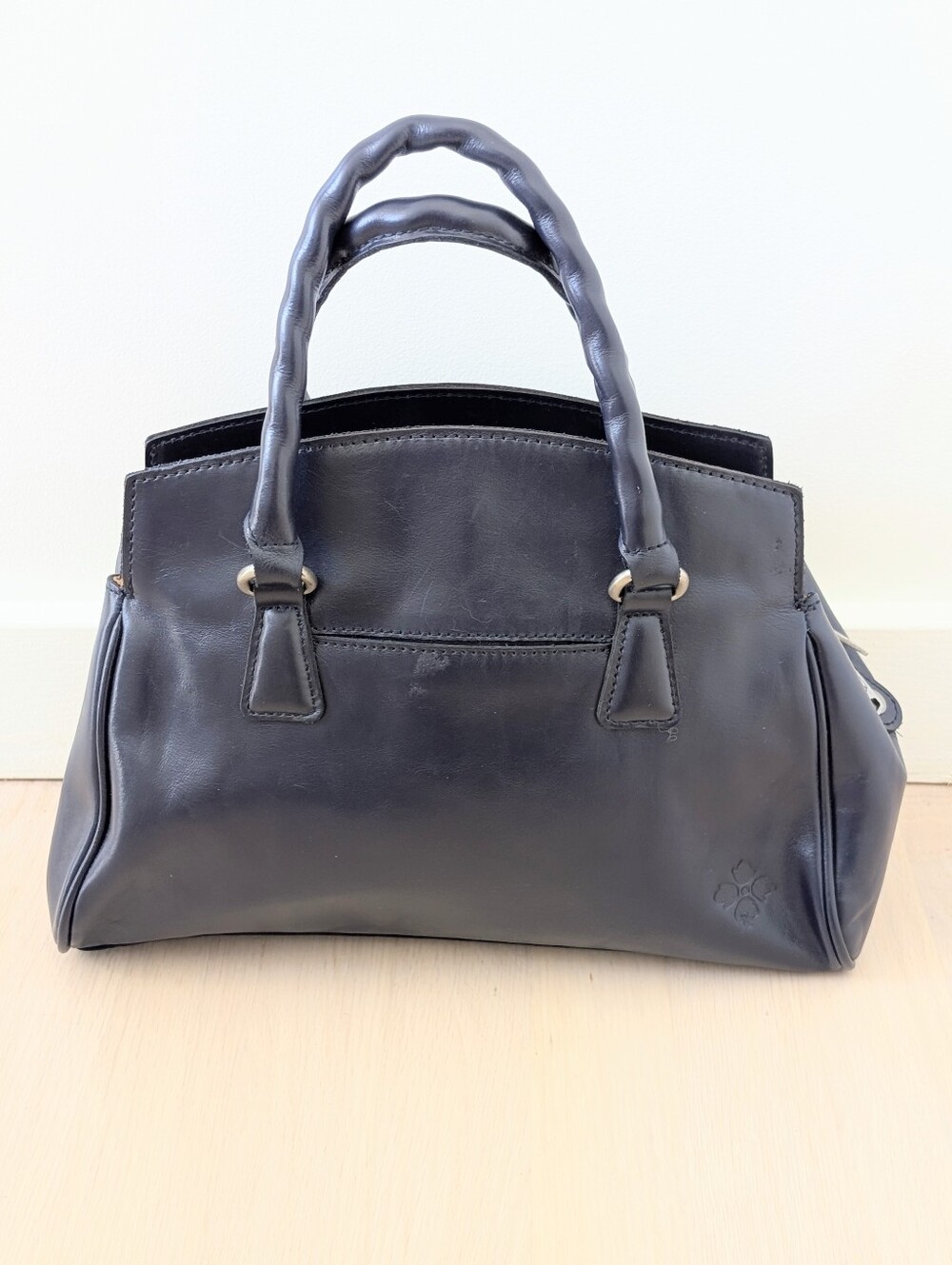 Patricia Nash Marianna Leather Satchel Oceano Blue